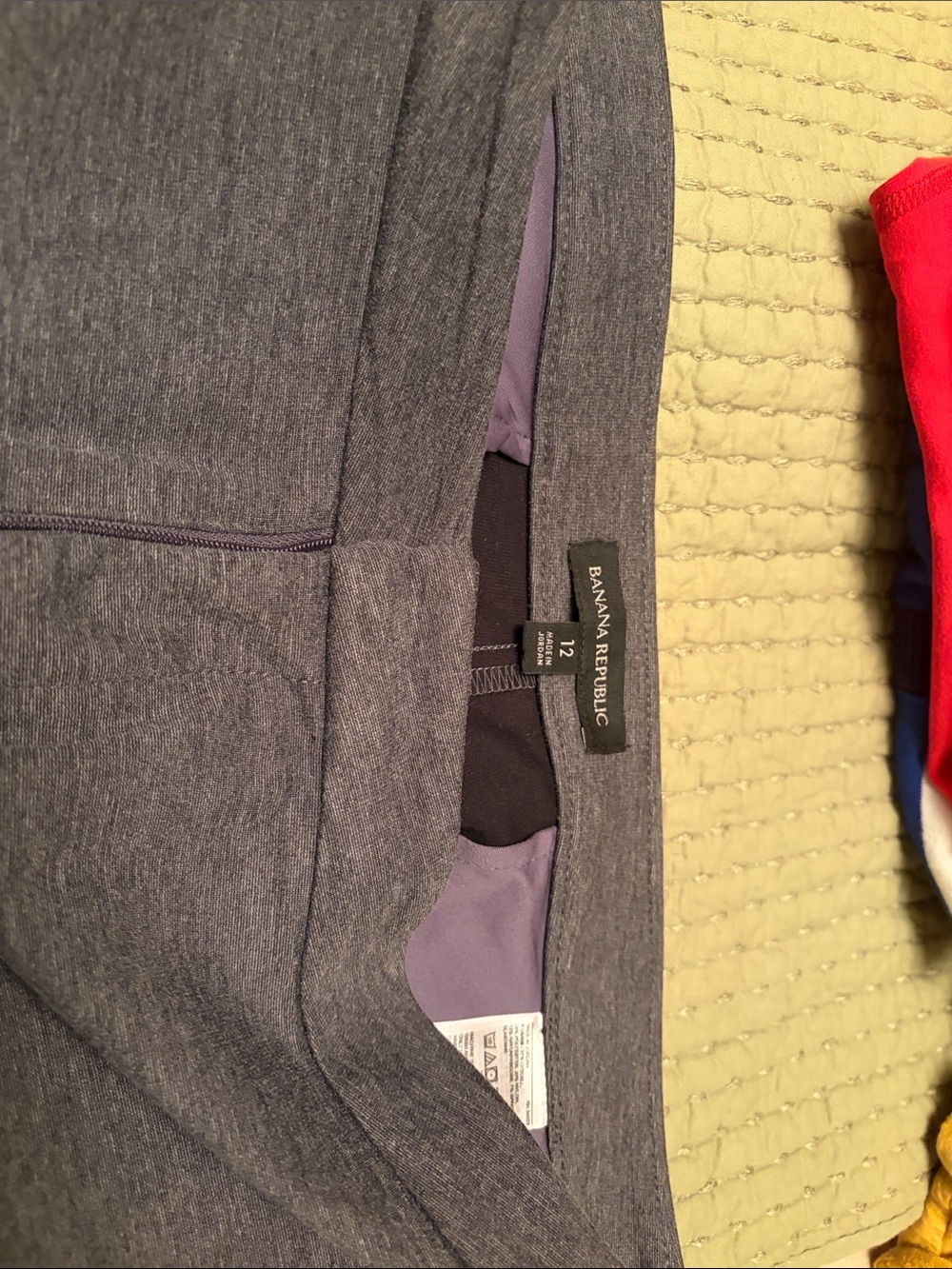 Banana Republic women’s Ponte Heather Gray Chinos